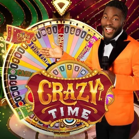 Crazy Time live game show wheel and host by Evolution